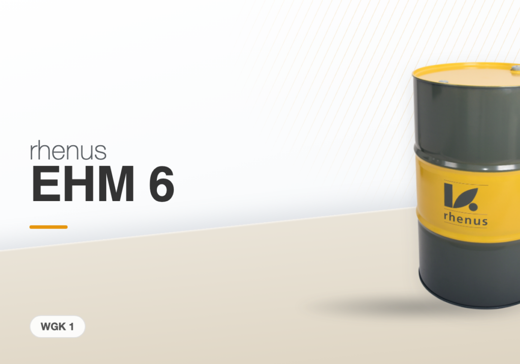 rhenus EHM 6 — water-immiscible cooling lubricant in a rhenus drum