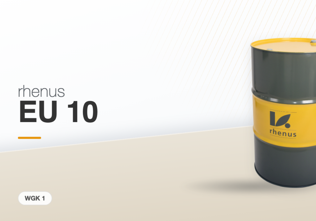 rhenus EU 10 — water-immiscible cooling lubricant in a rhenus drum