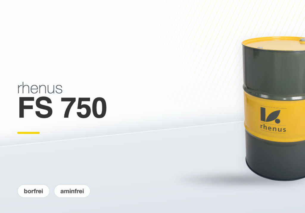 rhenus FS 750 — water-miscible cooling lubricant in a rhenus drum