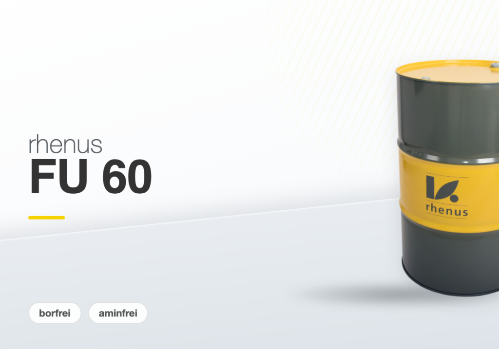 rhenus FU 60 — water-miscible cooling lubricant in a rhenus drum