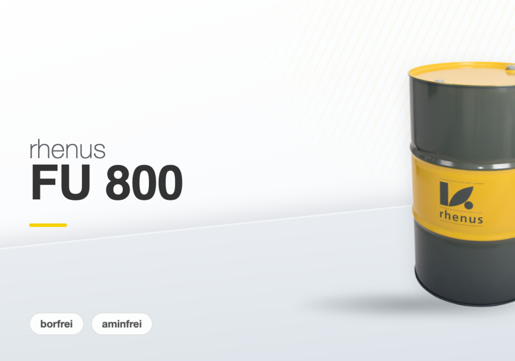 rhenus FU 800 — water-miscible cooling lubricant in a rhenus drum