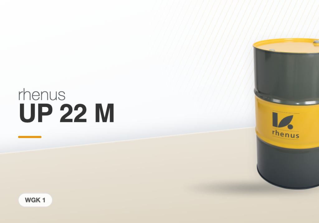 rhenus UP 22 M — lubrificante refrigerante non miscibile con l'acqua, in fusto rhenus